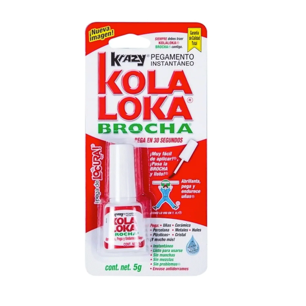 195323 Pegamento instantaneo 05.0gr brocha KBR5 Kolaloka