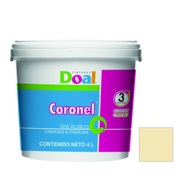 195583 Pintura vinil coronel manila 4.0 lt Doal