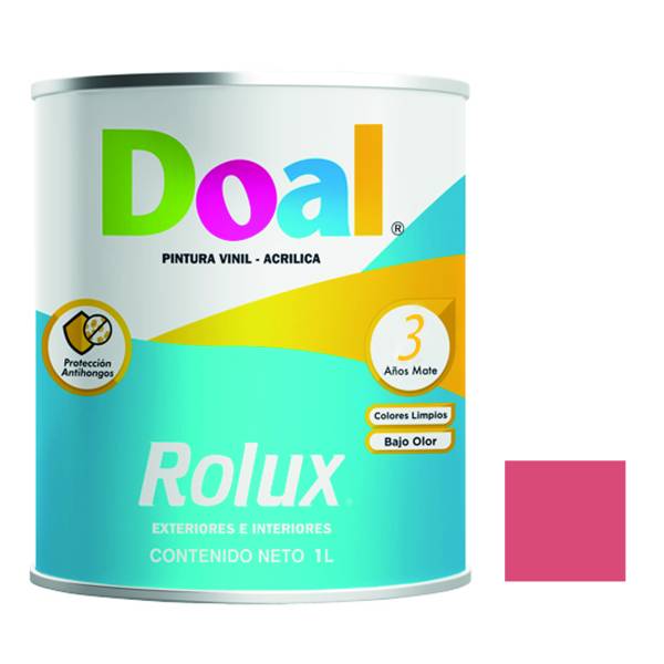 195615 Pintura vinil rolux toronja 1.0 lt Doal