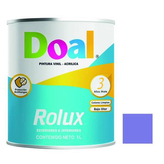 195618 Pintura vinil rolux lavanda 1.0 lt Doal