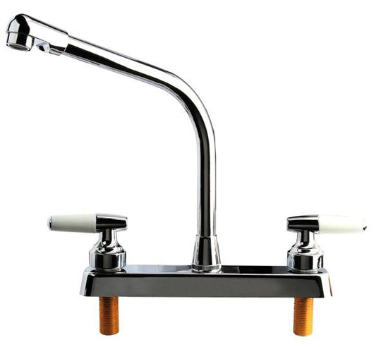 195724 Mezcladora fregadero plastica tipo cobra maneral palanca 1/4 de vuelta cromada 4484 Fleximatic