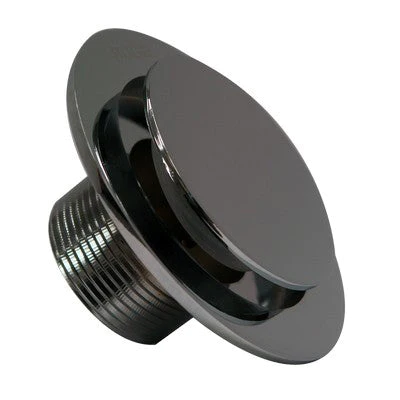 195730 Coladera redonda 3-1/2" anticucarachas push cromada 47p Rugo