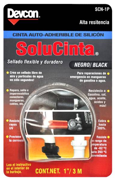 196017 Cinta multiusos solucinta 1" x 03mts SCN1P Devcon