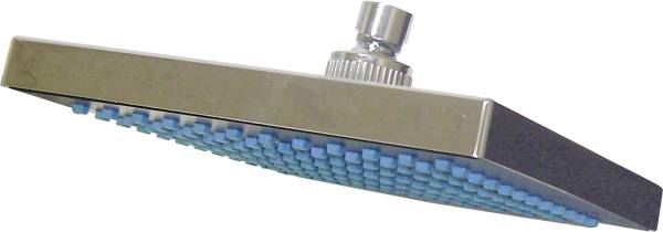 196227 Regadera sin brazo cuadrada 06" plastica cromada antisarro Grecia 44GS Ru