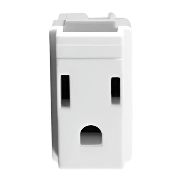196566 Contacto sencillo 2p+t blanco Montana