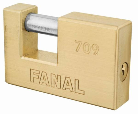 197597 Candado laton 75mm llave tradicional antipalanca pulido Fanal