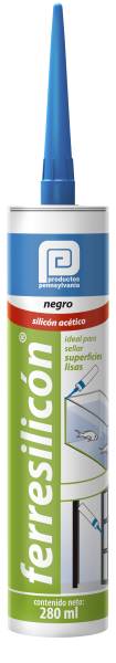 197641 Silicon multiusos cartucho 280ml negro Ferresilicon Pennsylvania
