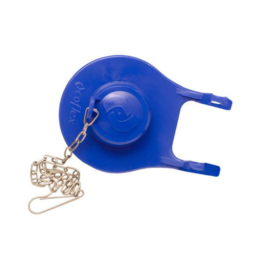 197812 Pera sapo 3" plastica azul con cadena de acero inoxidable PB6036 Coflex