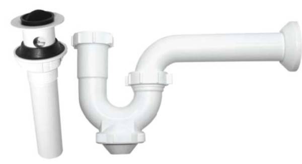 197815 Trampa para lavabo rigida PVC blanca pb9001 Coflex
