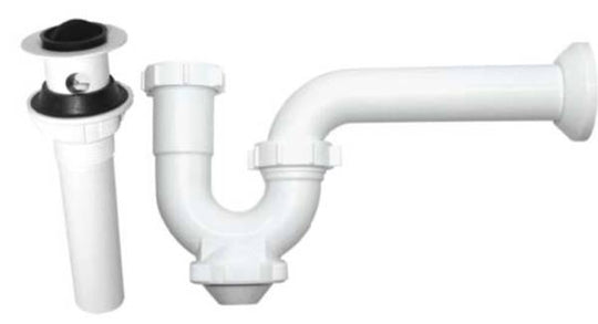 197815 Trampa para lavabo rigida PVC blanca pb9001 Coflex
