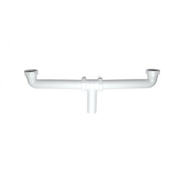 197817 Salida central para fregadero plastico blanca pb9005 Coflex