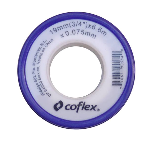 197864 Cinta de teflon 019mm 3/4" x 06.6mts WT3460 Coflex