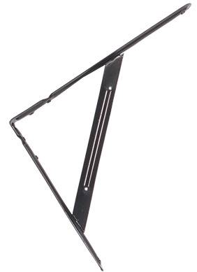 199552 Mensula de acero 10" x 08" negra reforzada Kley