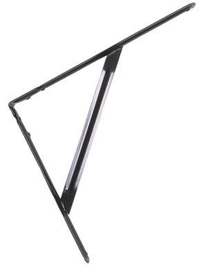 199553 Mensula de acero 12" x 10" negra reforzada Kley