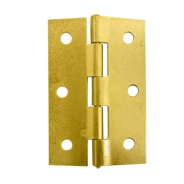 199927 Bisagra cuadrada ligera perno suelto con tornillos 3" laton brillante Dexter