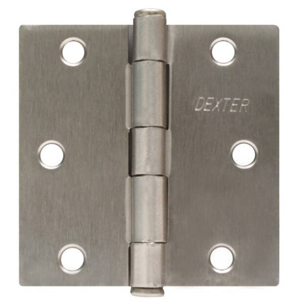 199928 Bisagra cuadrada ligera perno suelto con tornillos 3" satinado Dexter