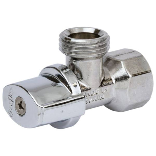200355 Valvula control angular 1/2" x 1/2" laton 1/4 de vuelta Coflex COFLEX