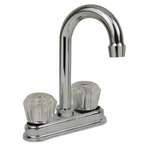 201316 Mezcladora lavabo de bronce tipo bar maneral acril 1/4 de vuelta cromada 24IBL Rugo