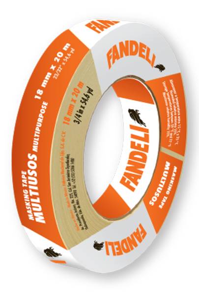 202004 Cinta masking tape 3/4" x 50mts multiusos Fandeli