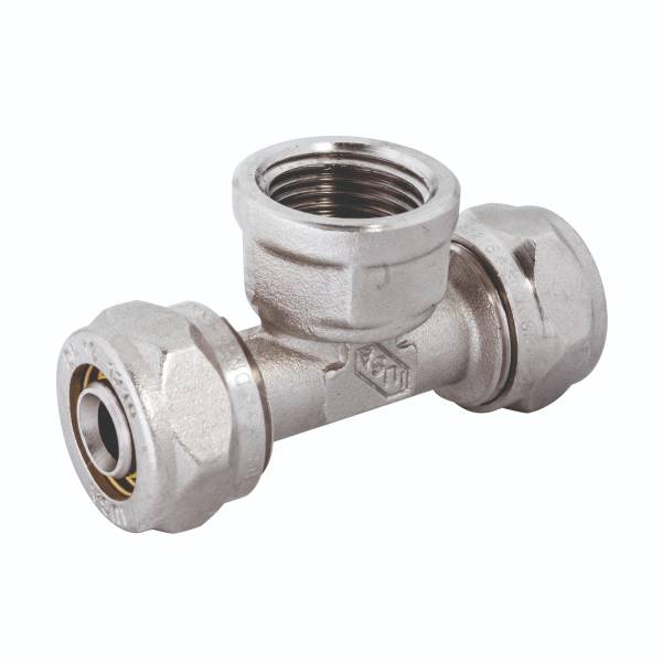 202079 Tee gas hembra central laton 1/2" x 1/2" x 1/2" Iusa