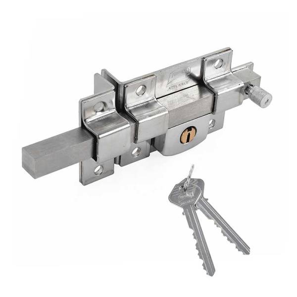 202103 Cerradura barra libre izquierda llave tradicional cromada caja Phillips