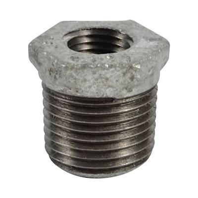 204111 Reduccion bushing galvanizado 013 x 006mm 1/2" x 1/4" standard