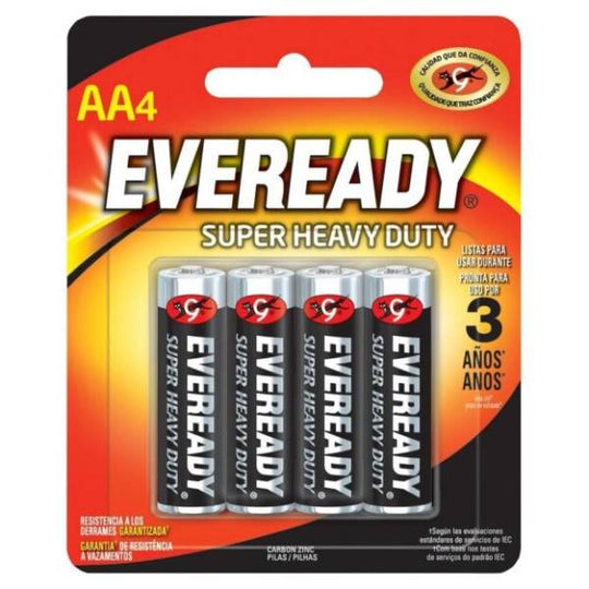 205224 Pila zinc-carbon AA blister con 4 pz 1215-4 eveready