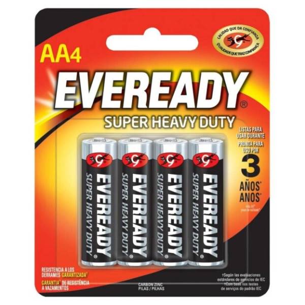 205224 Pila zinc-carbon AA blister con 4 pz 1215-4 eveready