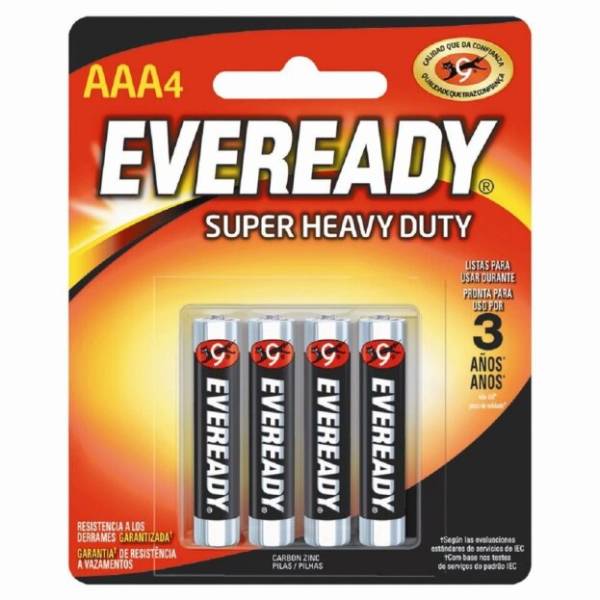205228 Pila zinc-carbon AAA blister con 4 pz 1212-4 eveready
