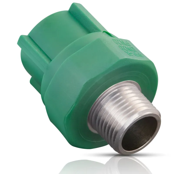 205330 Conector PPR rosca exterior 1" x 1" Iusaplus/Aquaplas