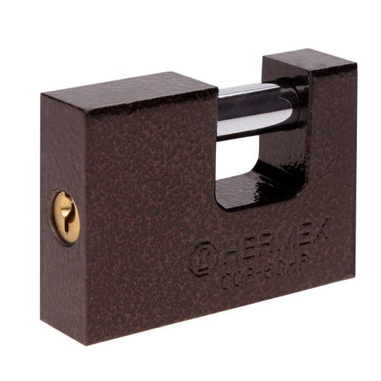 205831 Candado metalico 60mm llave tradicional antipalanca arena Hermex