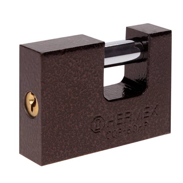205831 Candado metalico 60mm llave tradicional antipalanca arena Hermex