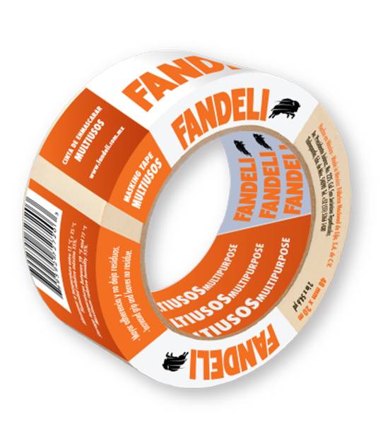 206067 Cinta masking tape 2" x 50mts multiusos Fandeli