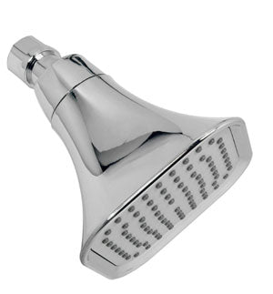 206733 Regadera sin brazo piramidal 03" plastica cromada 44P Rugo