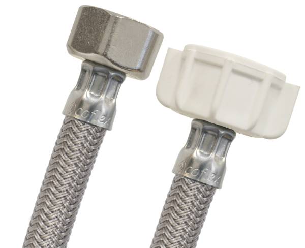 206990 Manguera para sanitario vinil gris 1/2" x 7/8" 035cm VSE35 Coflex