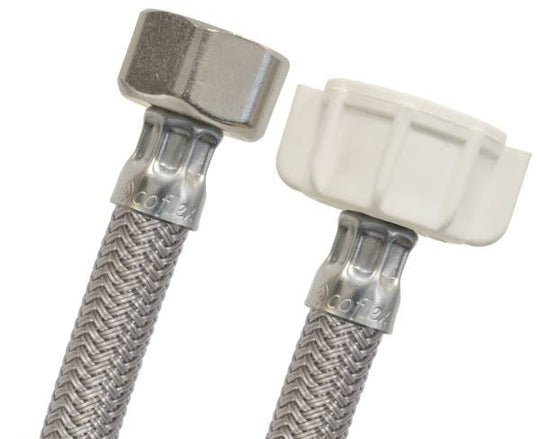 206990 Manguera para sanitario vinil gris 1/2" x 7/8" 035cm VSE35 Coflex