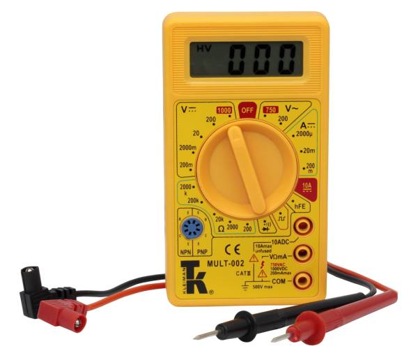 207694 Multimetro digital con buzzer MULT-002 Kley