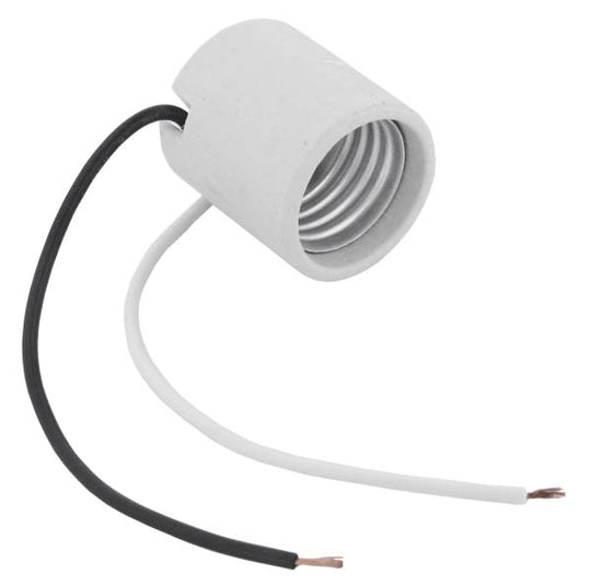 208123 Portalampara ceramica para candil con cables Kley