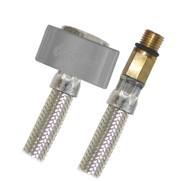 210134 Manguera para monomando acero inoxidable 013 1/2" x 3/8" 055cm ALL55 Coflex