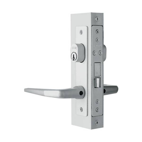 210323 Cerradura para perfil de aluminio con manija blanca Phillips