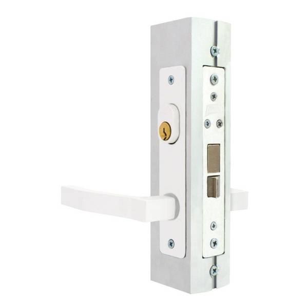 210362 Cerradura para perfil de aluminio con manija blanca Phillips
