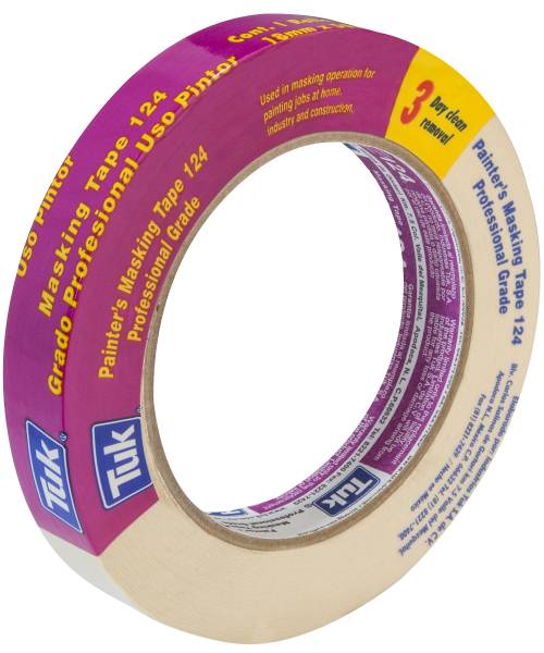 211041 Cinta masking tape 3/4" x 50 mts Multiusos Rosa 124 Tuk