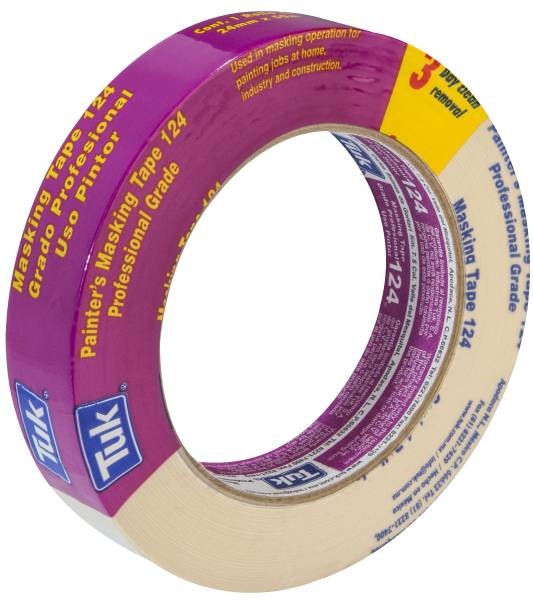 211042 Cinta masking tape 1" x 50 mts Multiusos Rosa 124 Tuk