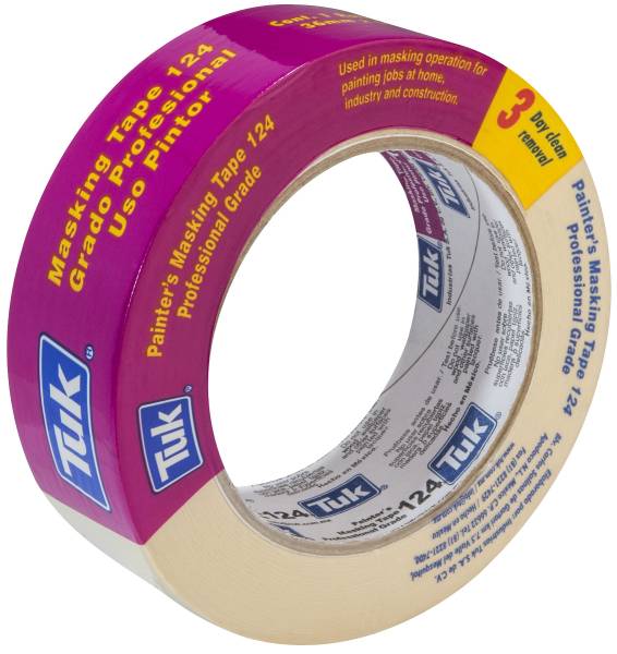 211043 Cinta masking tape 1-1/2" x 50 mts Multiusos Rosa 124 Tuk