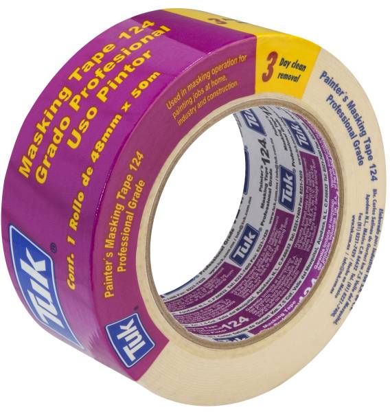 211044 Cinta masking tape 2" x 50 mts Multiusos Rosa 124 Tuk