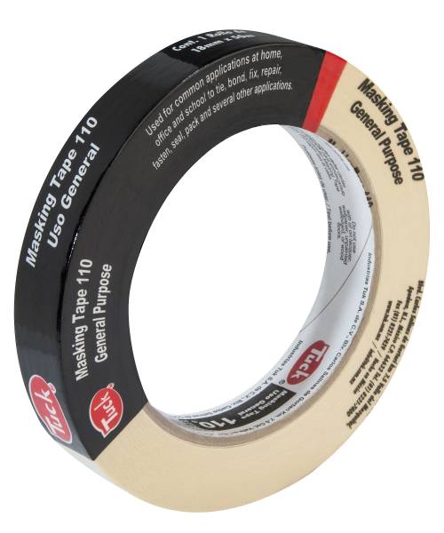 211046 Cinta masking tape 3/4" x 50m multiusos Negra 110 Tuk