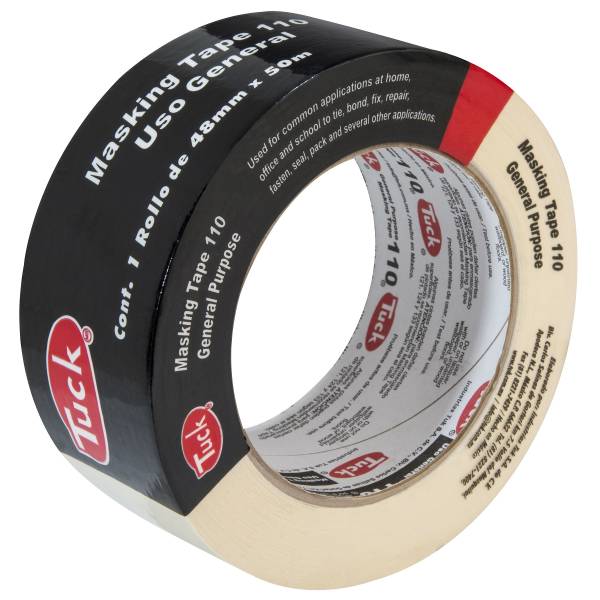 211049 Cinta masking tape 2" x 50m multiusos Negra 110 Tuk