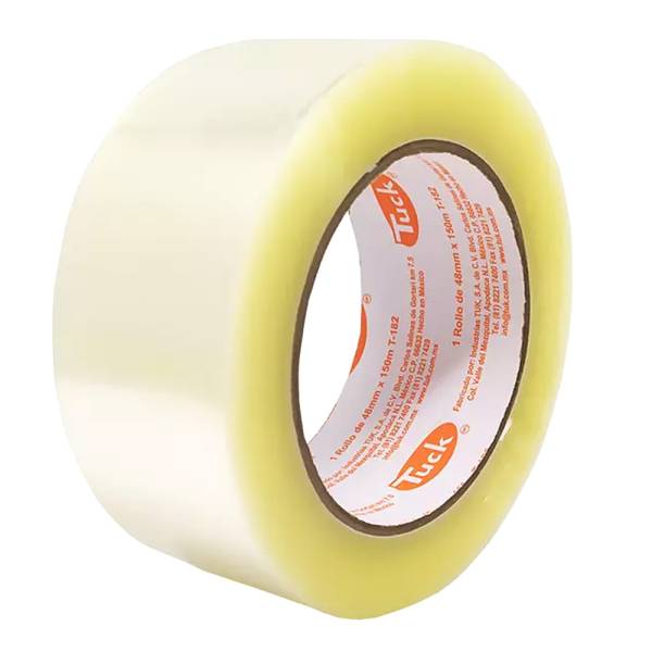 211057 Cinta de empaque transp 48mm x 150mt adhesivo hot melt 182 Tuk