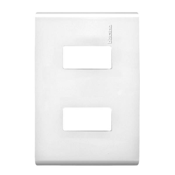 211071 Placa 2 ventanas blanco Modus Pro Bticino