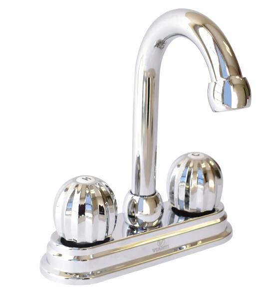 211821 Mezcladora lavabo laton tipo bar maneral standard cromada MLV001 Vianti